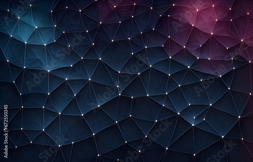 spider web. Abstract background with line and node connection neural pattern design