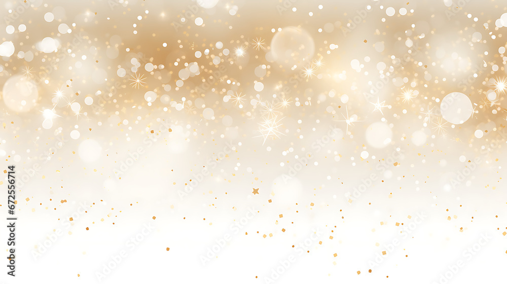 christmas background with snowflakes bokeh