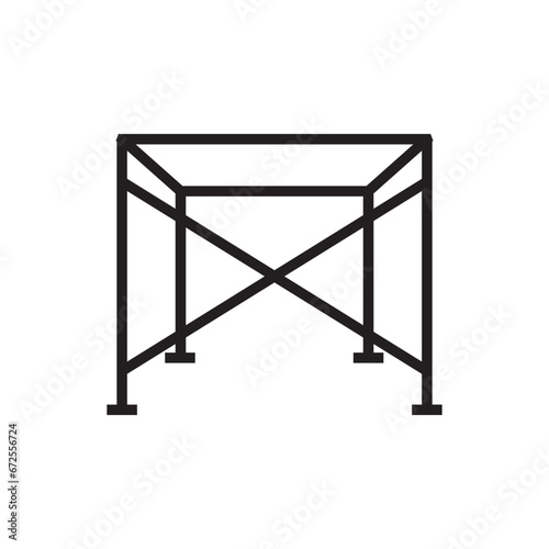 Scaffolding icon vector