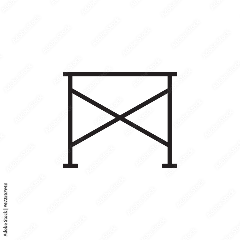 Scaffolding icon vector
