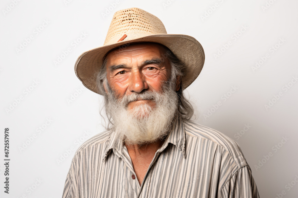 a man with a long beard wearing a hat a man with a long beard wearing a hat