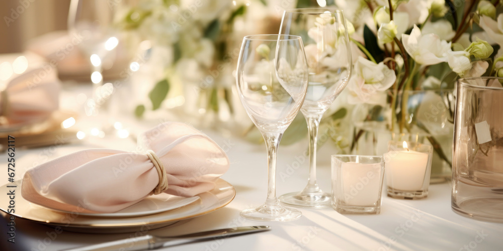 table set for a wedding table set for a wedding