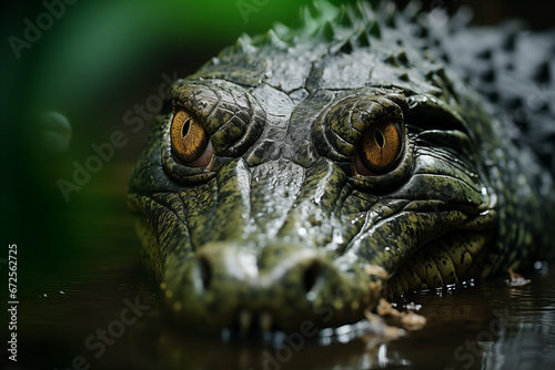 close up of a crocodile