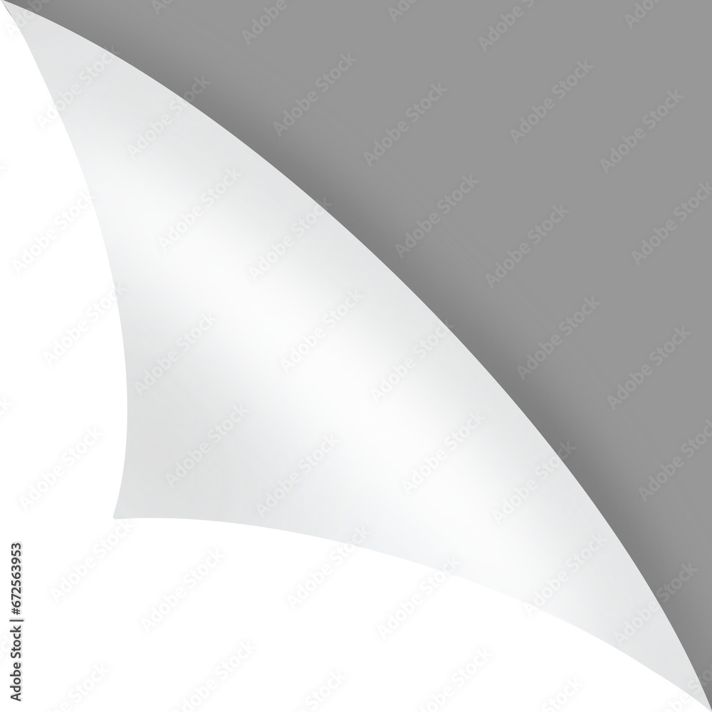 paper sheet turn curl and flip Curled page corner with shadow on transparent background. Blank sheet of page fold paper sheet turn curl and flip Curled page corner with shadow on transparent background. Blank sheet of page fold