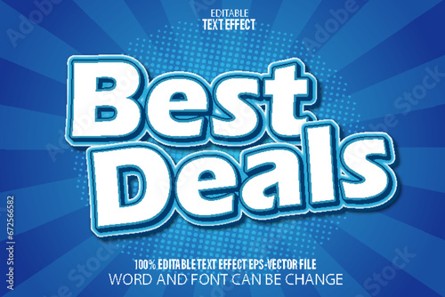 Best Deals Editable Text Effect Flat Gradient Style