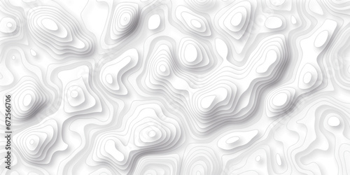 Pattern with wave lines stylized height of the topographic map contour in lines and contours isolated on transparent. Black and white topography contour lines map isolated on white background.