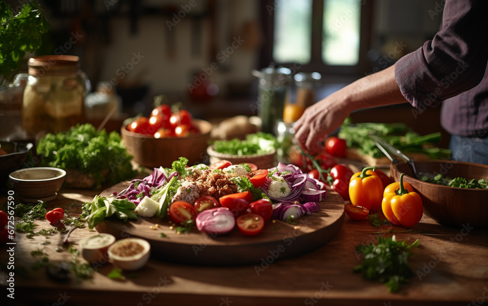 joyful home cooking with healthy ingredients
