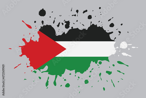 Free Gaza Free Palestine, Stop the war, poster design isolated on white, Free Palestine flag wallpaper, flyer, banner vector illustration. Poster about Palestine.