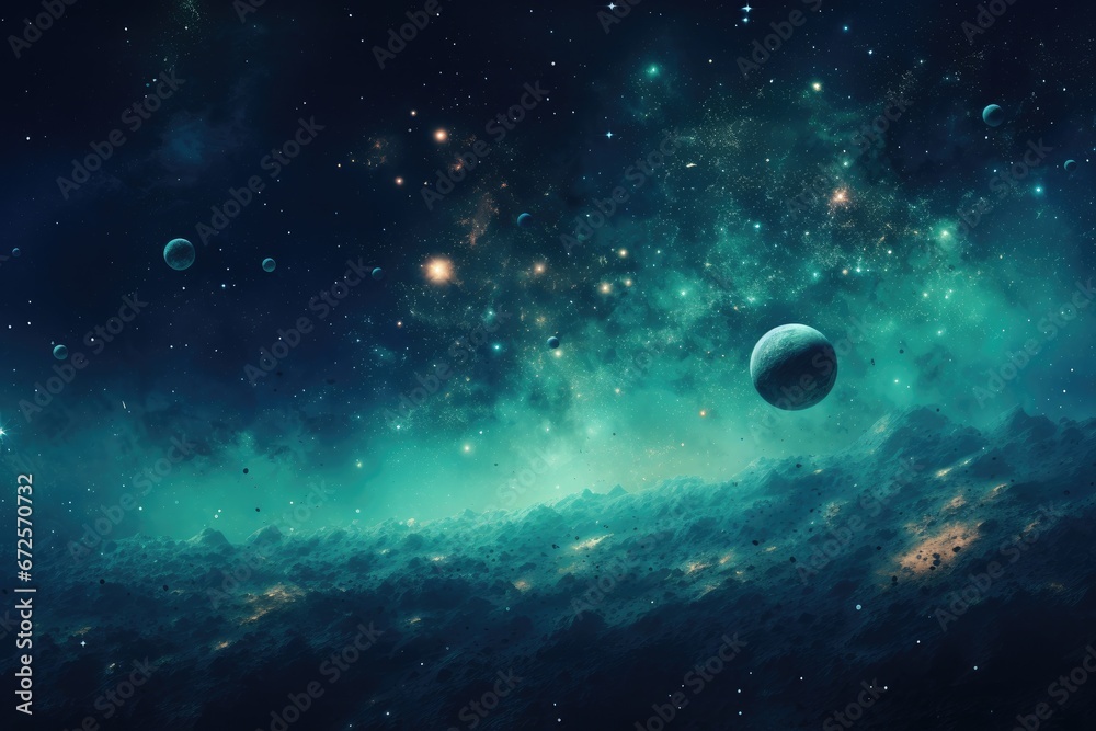 Fototapeta premium Galaxy Space. cosmos and star background. Generative AI