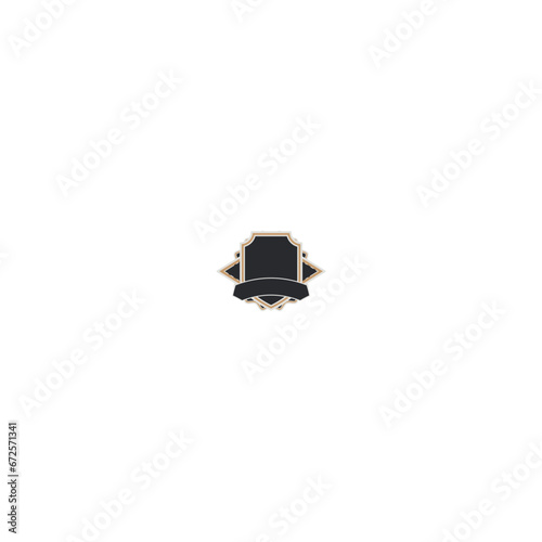 black gold vector badge set sticker