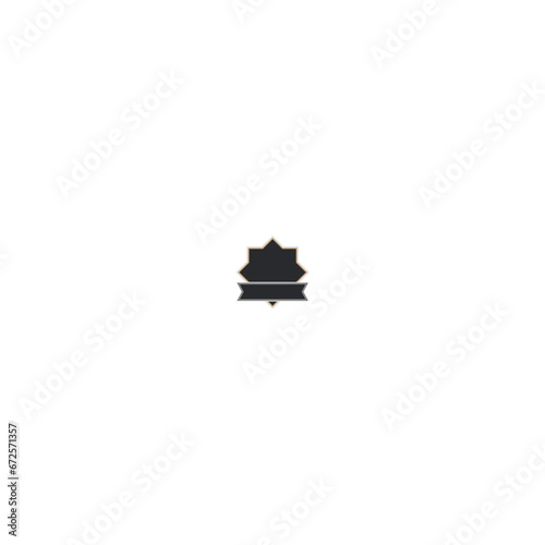 black gold vector badge set retro