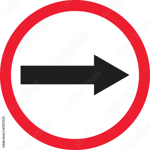 Go to the right traffic sign . Go right by the Arrows road sign vector Free Download Go to the right traffic sign . Go right by the Arrows road sign vector - GFXLoad