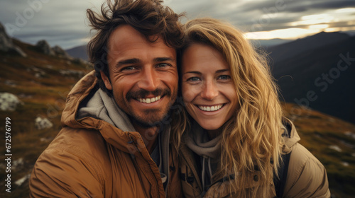 Selfie Photo Of Happy Smiling Cute Couple Wanderers , Background Image, Hd © ACE STEEL D