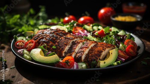 Slices Of Home - Made Jerk Chicken Fillets Marinated, Background Image, Hd