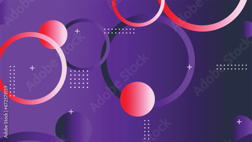 Abstract minimal gradient geometric circle background