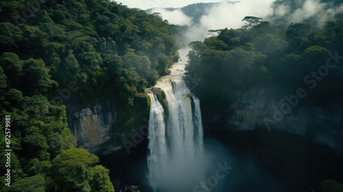 The Majestic Waterfalls   Background Image  Hd