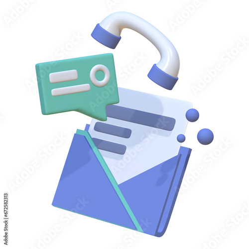 Phone Support 3d Illustration of the approved stamp concept, suitable for use on commercial websites, marketing collateral, and product packaging