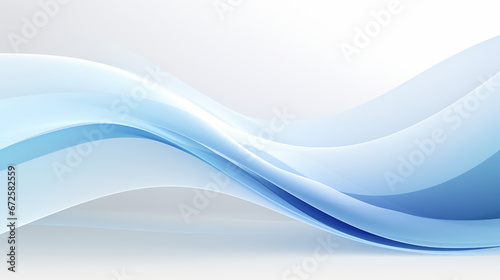 White and blue abstract wave background © Miftakhul Khoiri