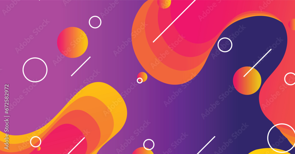 Obraz premium Abstract liquid wave background with colorful background