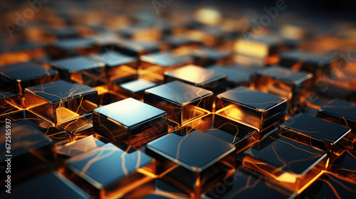 Wallpaper Hexagonal Abstract Metal Background , Background Image, Hd
