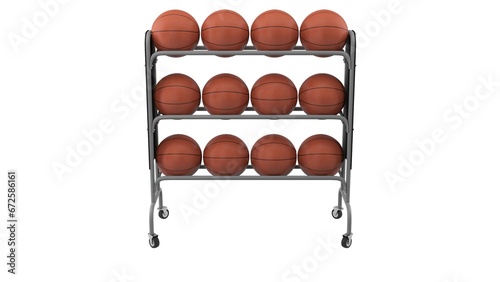 Basketball rack