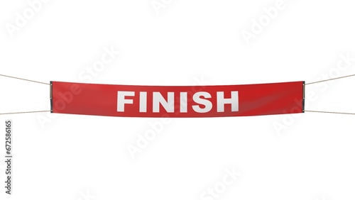 Obraz na plátne Finish banner