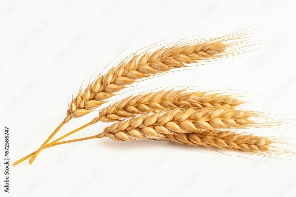 an ear of wheat isolated on white background an ear of wheat isolated on white background