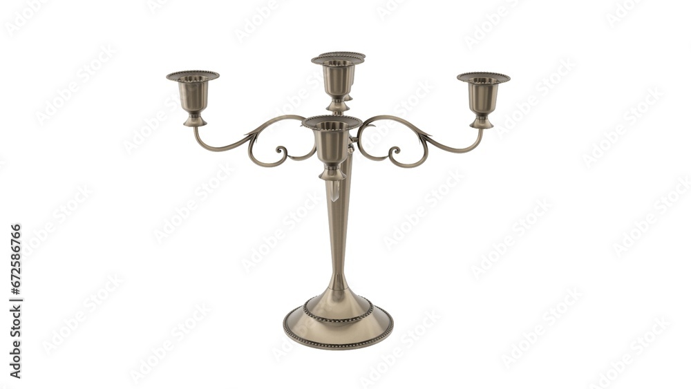 candlestick on a white background