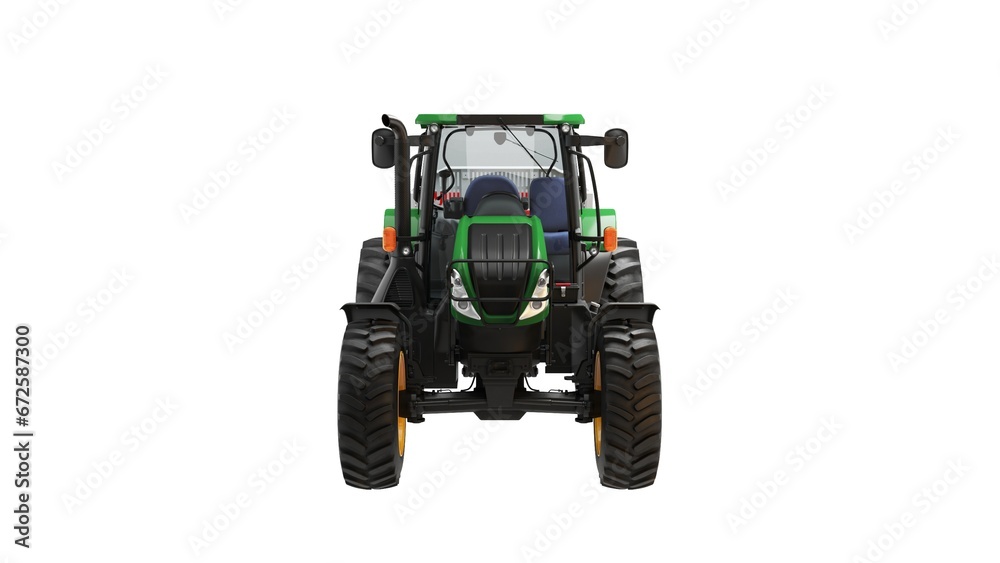Obraz premium tractor isolated on white