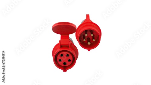 Fotografi Three phase socket