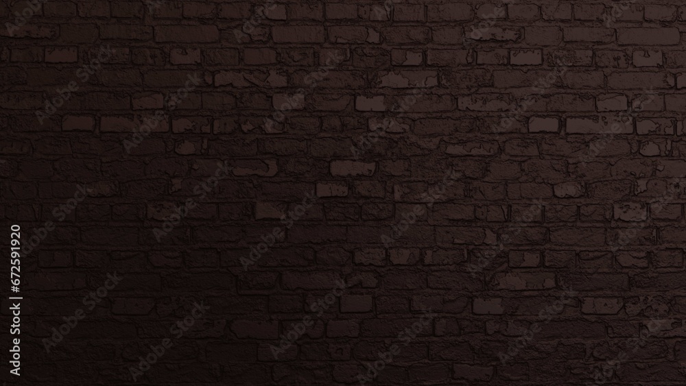 brick pattern dark brown for wallpaper background or cover page