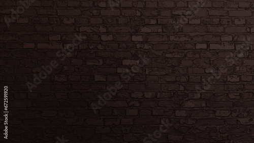 brick pattern dark brown for wallpaper background or cover page