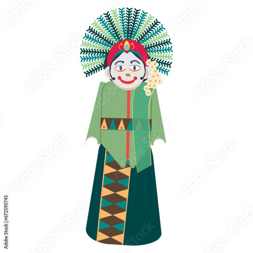 Ondel-ondel Jakarta Mascots Indonesia
