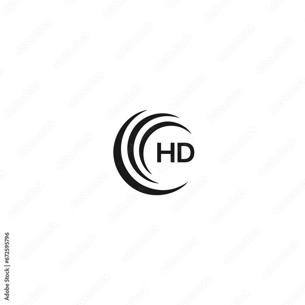 HD H D letter logo design. Initial letter HD linked circle uppercase monogram logo blue and white. HD logo, H D design. HD, H D HD H D letter logo design. Initial letter HD linked circle uppercase monogram logo blue and white. HD logo, H D design. HD, H D