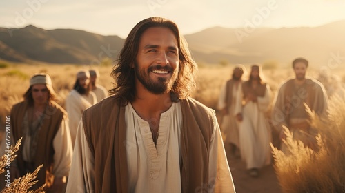  Jesus Christ and His disciples walk through a wheat field