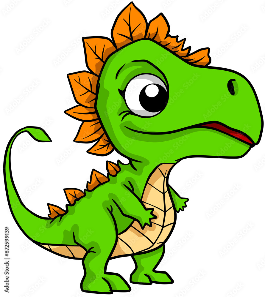 Fototapeta premium cartoon dinosaur illustration clip art