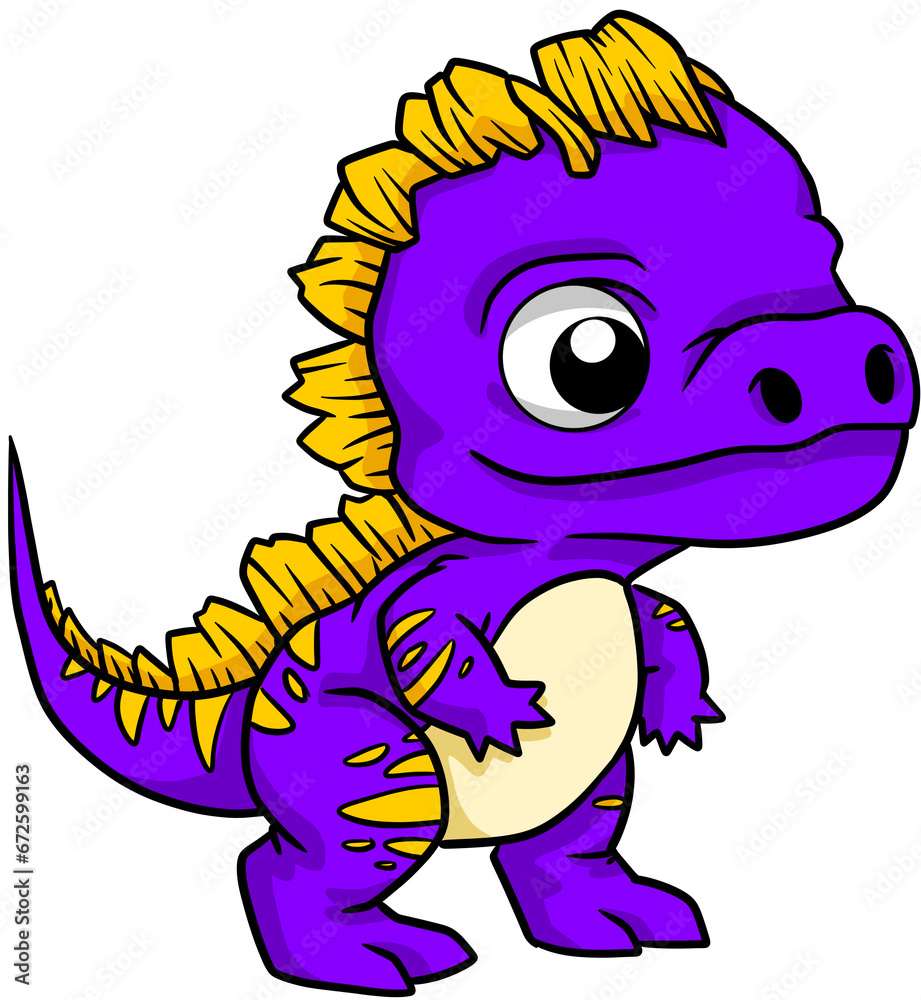 Fototapeta premium cartoon dinosaur illustration clip art