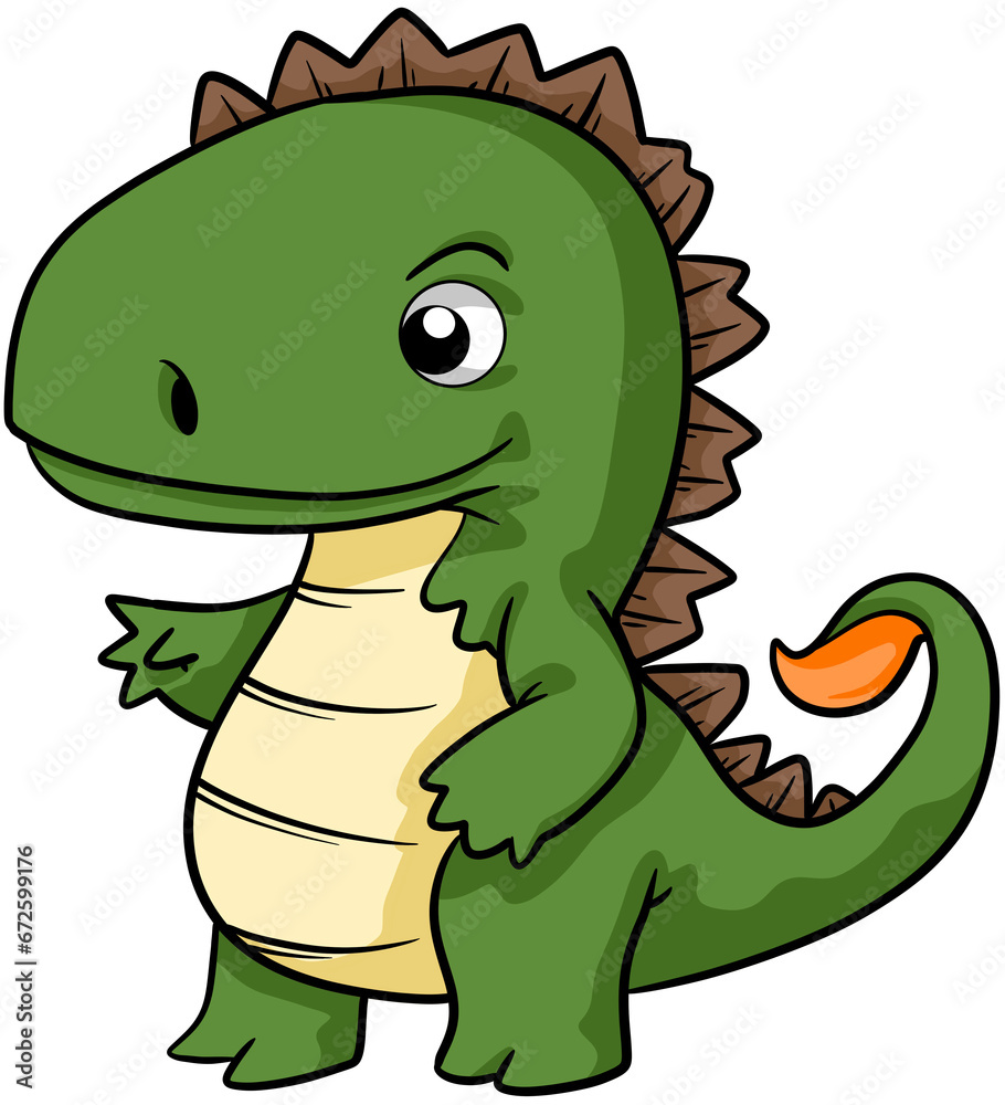 Fototapeta premium cartoon dinosaur illustration clip art