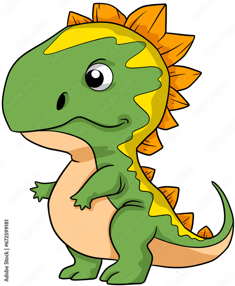 Fototapeta premium cartoon dinosaur illustration clip art