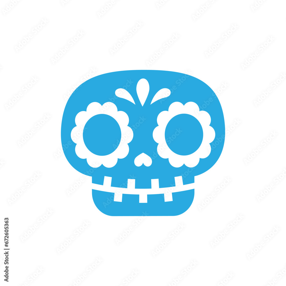 Scull icon vector. Day of the Dead illustration sign. Holiday symbol or logo. Scull icon vector. Day of the Dead illustration sign. Holiday symbol or logo.