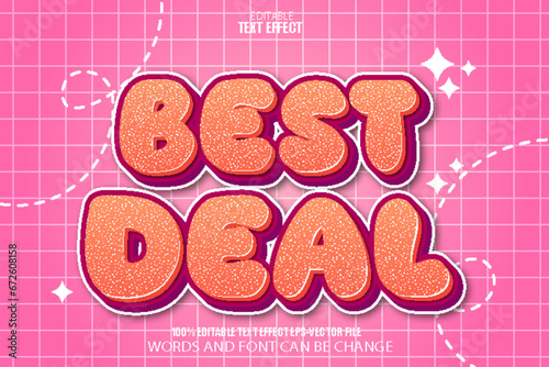 Best Deal Editable Text Effect Cartoon Style