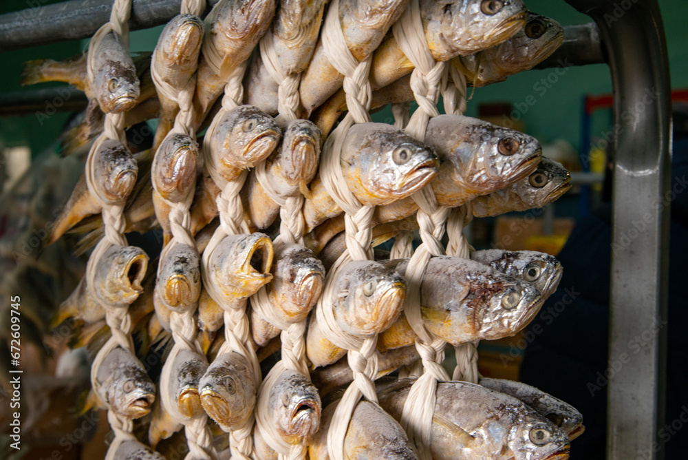 Korea fish food dried yellow corvina