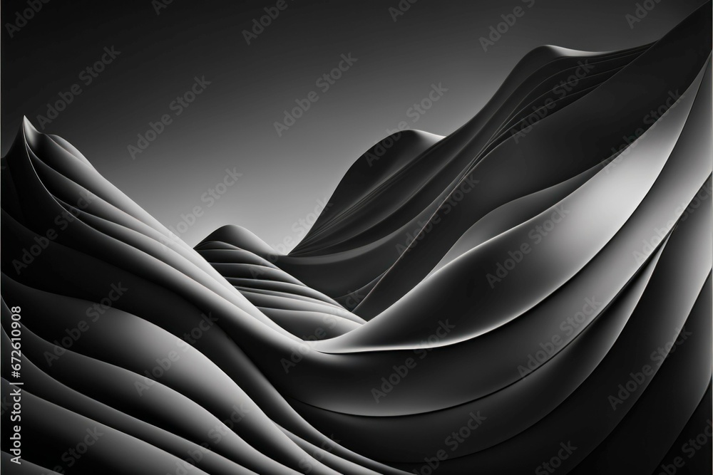 an abstract monochrome wavy pattern