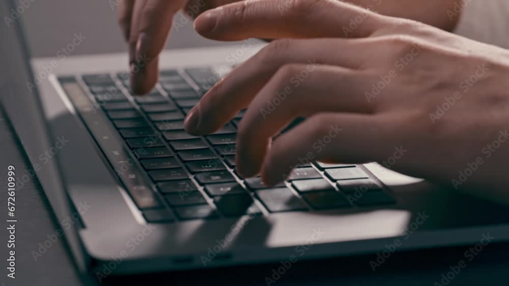 Employee typing keyboard. Close up shot hands of unrecognizable business person doing online task. Freelance worker using computer keyboard. Freelancer hands typing email to customers. Concept of Employee typing keyboard. Close up shot hands of unrecognizable business person doing online task. Freelance worker using computer keyboard. Freelancer hands typing email to customers. Concept of