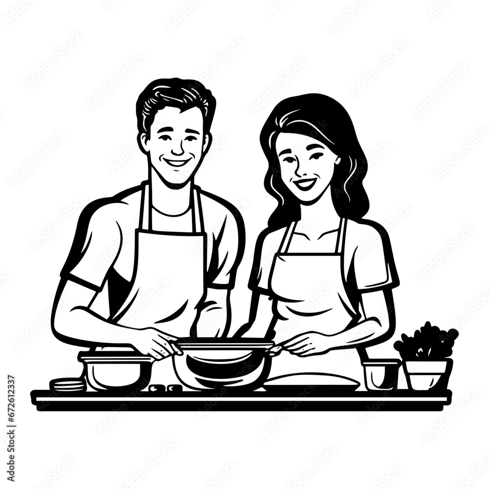 family cooking vector. home, man, happy together, woman, father mother, parent kitchen, dinner meal family cooking character. people Illustration
family cooking vector. home, man, happy together, woman, father mother, parent kitchen, dinner meal family cooking character. people Illustration