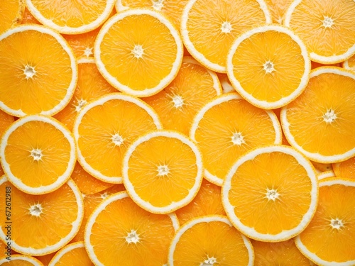 Orange Fruits Slices background