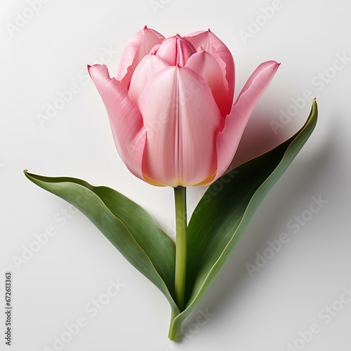 pink tulip isolated on white background with shadow. Pink tulip isolated. Pink tulip. Tulip. Spring time flower