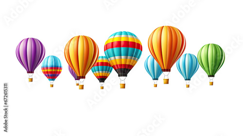 Colorful hot air balloons Ai Generative