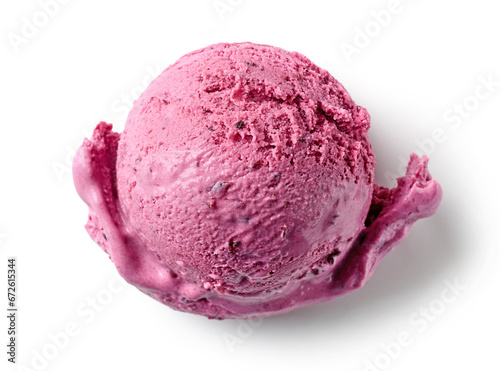 Fototapeta pink ice cream ball