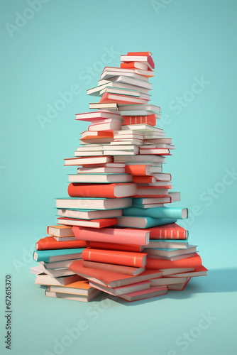 Library knowledge college education learn literature information paper stack books textbook school studying